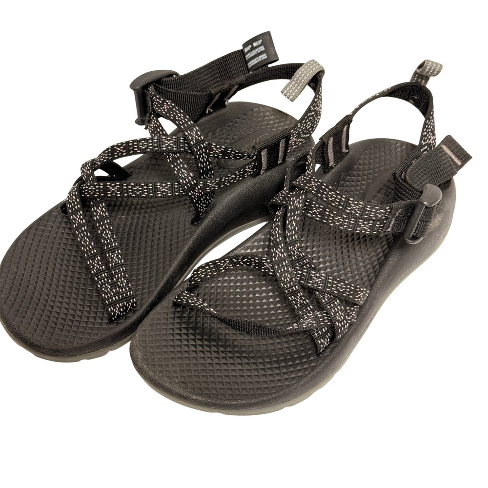 Chaco Z1 Ecotread Kids Sandals Black‎ Gray Strappy Sport Size 3
